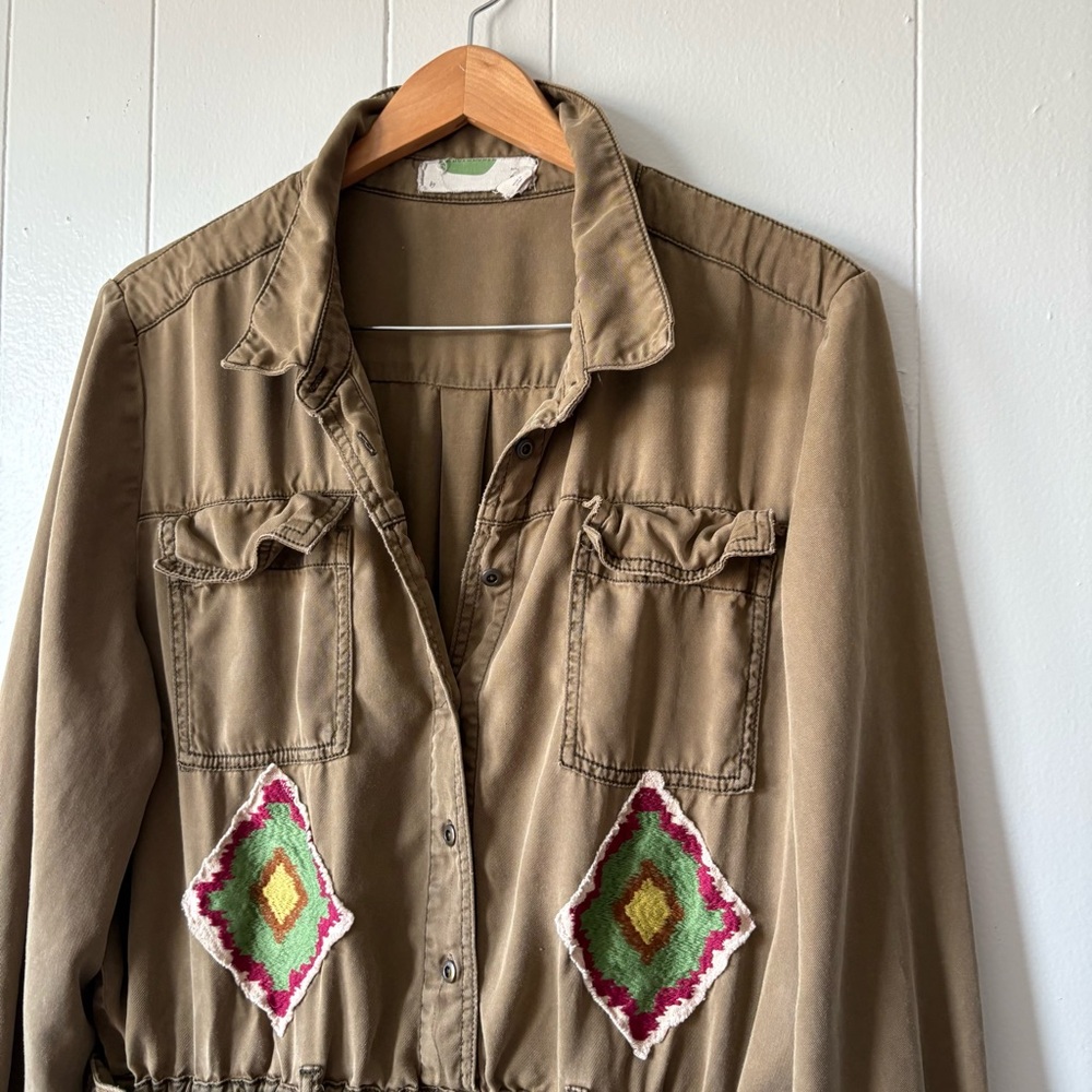 Anthropologie Jane Jumpsuit with Custom Patches - Picture 5 of 15
